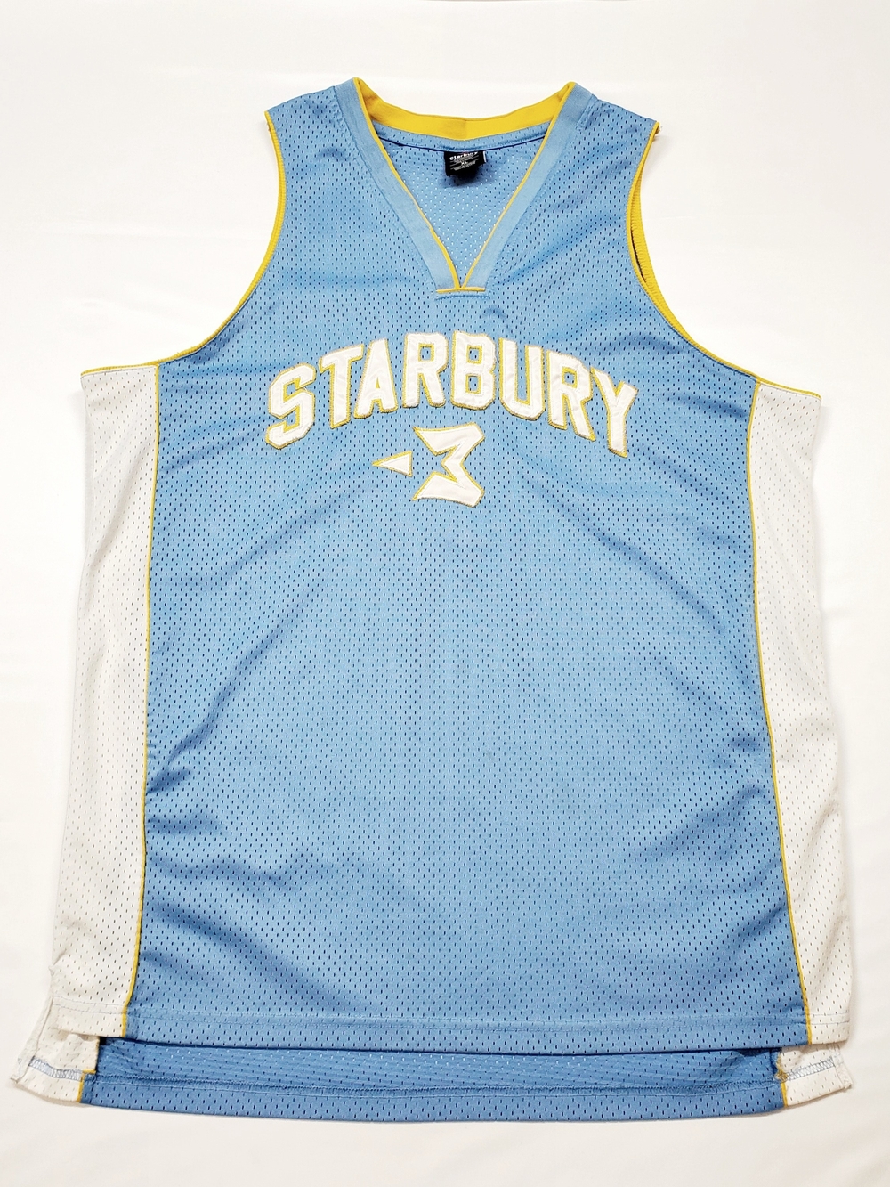 Starbury Men's Light Blue Athletic Mesh #3 Basketball Jersey (Size XL)